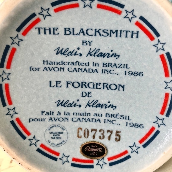 Avon, 1986,‎ Vintage, Beer Stein, The Blacksmith, Collectors, Limited Edition, - Picture 13 of 15